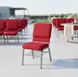 Modern Auditorium Chair - Fabric Stackable - 5