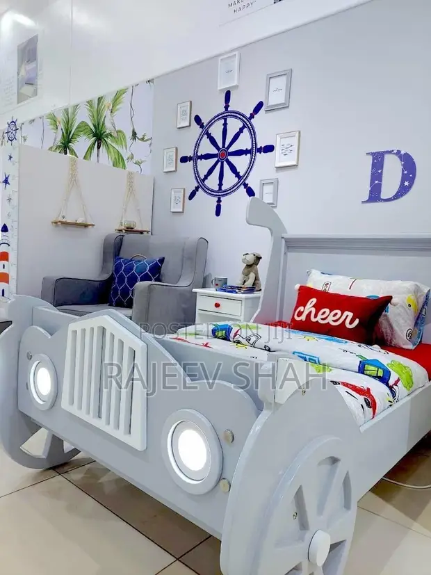 Kids Race Car Bed with Mattress - 1
