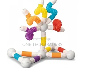 136pcs Flexible Magnetic Tube Blocks