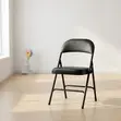 Black Folding Home Office Study Chair - 4