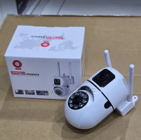 Wall Mount Dual Lens WiFi Camera 4MP HD - 1
