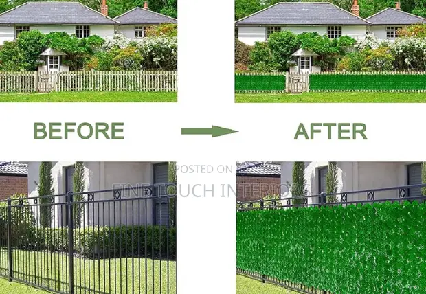 Premium Artificial Balcony Privacy Fence - 3m x 1m - 1