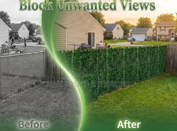 Artificial Balcony Fence - Green Privacy Screen - 1