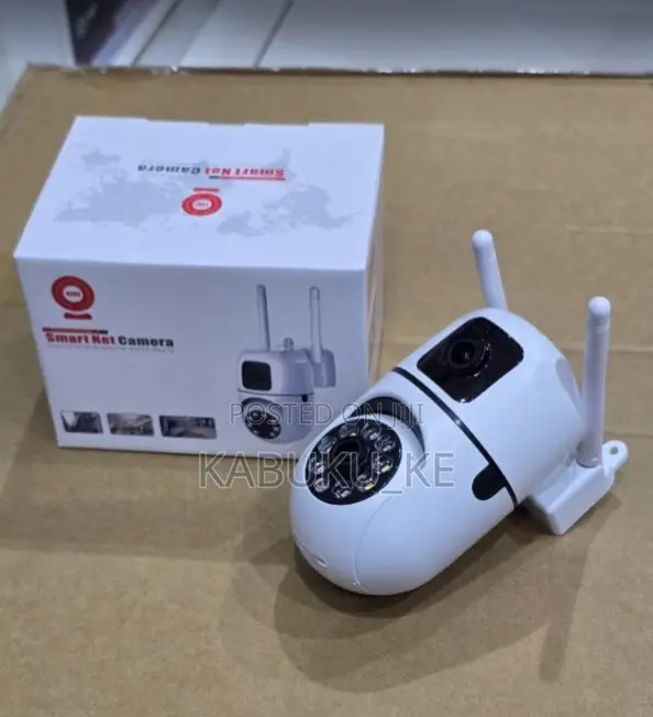 V380 Pro Wall Mounted Dual Lens WiFi Bulb Camera - 4MP HD - 1