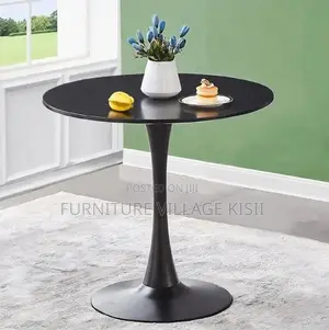 Modern Black Marble Dining Table