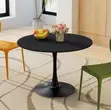 Modern Black Marble Dining Table - 2