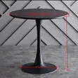 Modern Black Marble Dining Table - 5