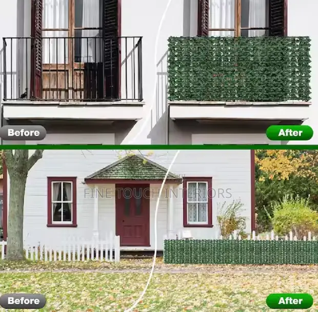 Kuta ya Kijani Bandia - Faragha ya Balcony 3m x 1m - 1