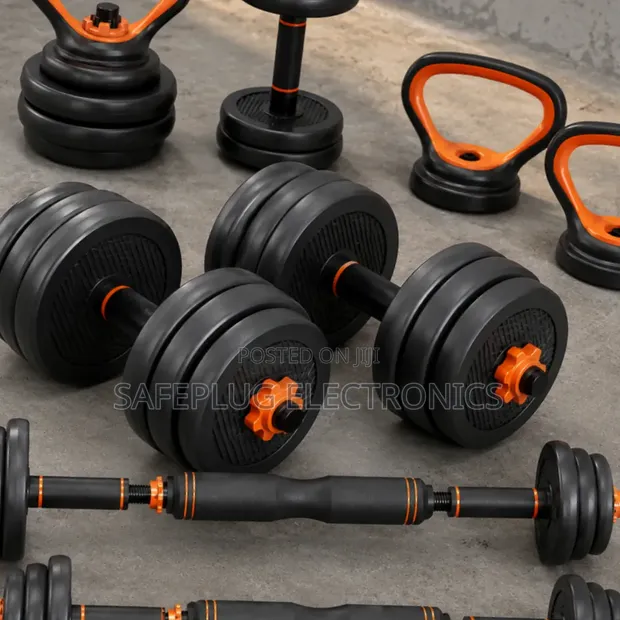 30KG Adjustable Kettlebell & Dumbbell Set - 6-in-1 Fitness Kit - 1