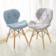 Eames Style Leather Dining Chair - 3