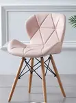 Eames Style Leather Dining Chair - 4