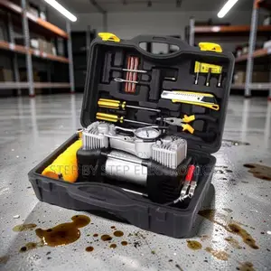 12V Double Cylinder Car Air Compressor Pump