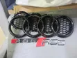 Audi RS Chrome Emblems & Black Logos - 2