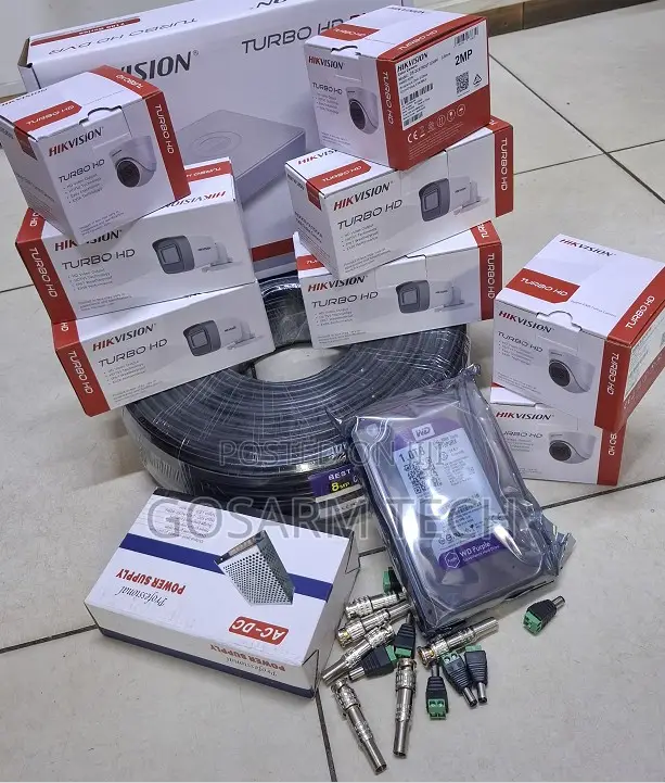 Hikvision 8-Channel 2MP Full CCTV Security System Kit - 1