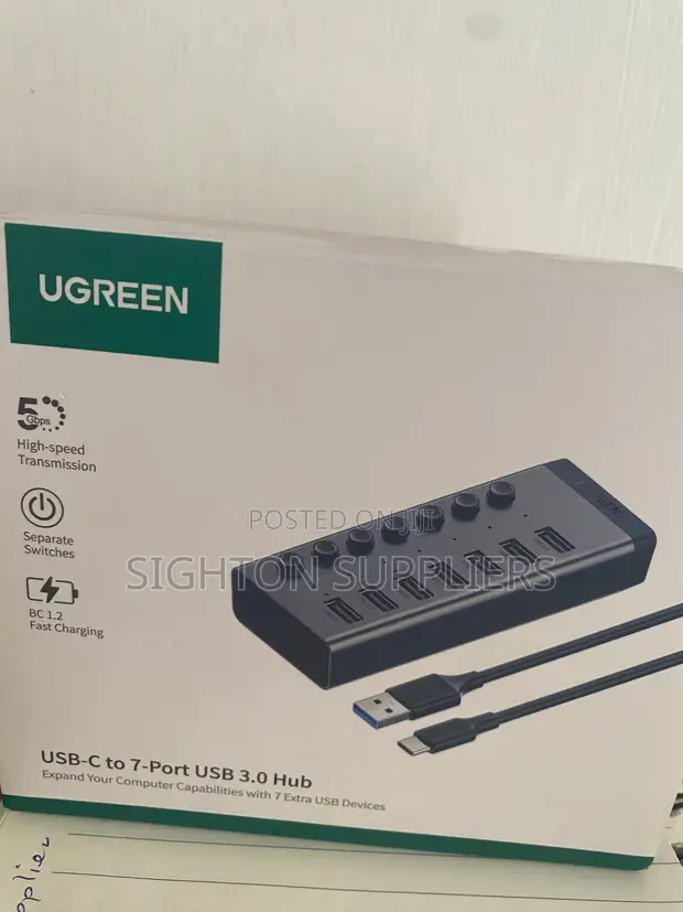 UGREEN CM481 USB-C to 7-Port USB 3.0 Hub - 1