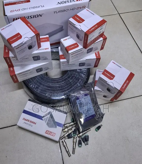 Hikvision 8-Channel CCTV Security System with 8 Cameras - 1