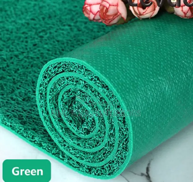 Green PVC Spaghetti Carpets - Brand New - 1