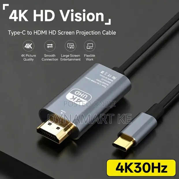 2m USB-C to HDMI Cable 4K@30Hz - 1