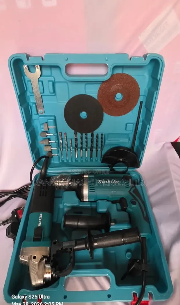 Makita Combo Drill Set (Drill & Grinder) - 1