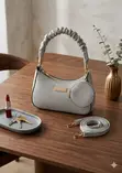 Sassy Shoulder Bags - Burgundy - 3