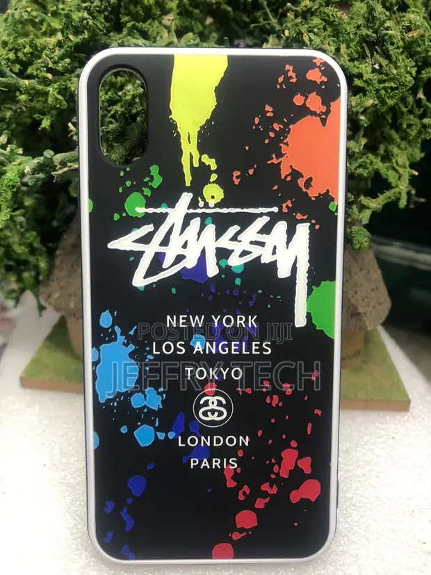 Stüssy World Tour iPhone X Case - Multicolour Graffiti - 1
