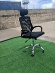 Modern Executive Office Chair with Headrest - 2