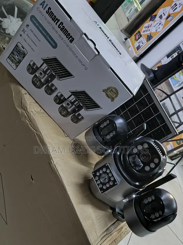 V380Pro Triple-Lens Solar Security Camera - 1