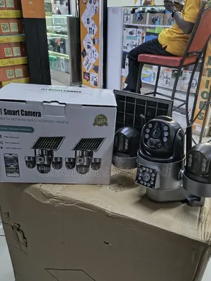 3-Lens Solar 4G Security Camera