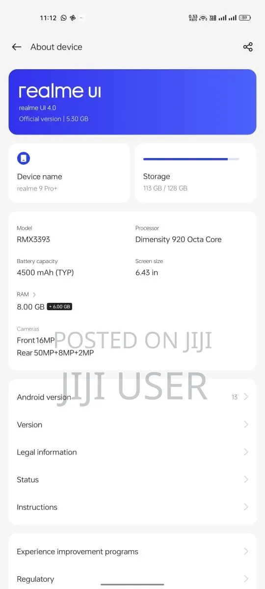 Realme 9 Pro+ 128GB Blue - 1