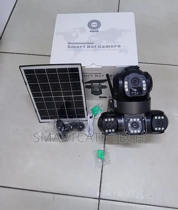 V380 Pro Solar 4G CCTV - Kamera ya Nje ya Lensi Tatu - 1