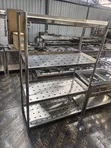 Four-Tier Stainless Steel Perforated Kitchen Rack - 1