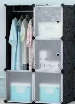 2 Columns Plastic Wardrobe - Brand New