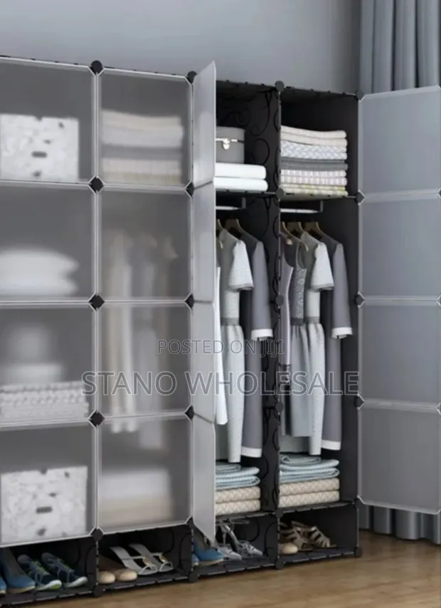 4-Column Plastic Wardrobe - Brand New - 1
