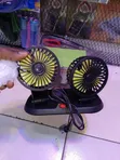 Vehicle Fan, Double Headed, 360 Degrees Rotation - 1