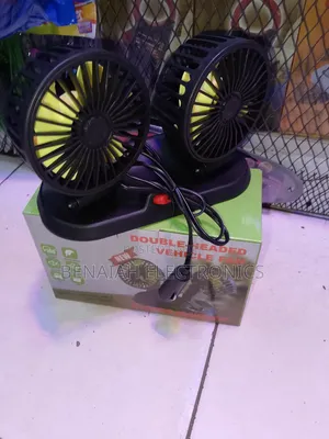 Vehicle Fan, Double Headed, 360 Degrees Rotation