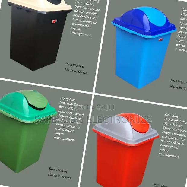 Complast Giovanni Swing Bin 70 Litres - 1