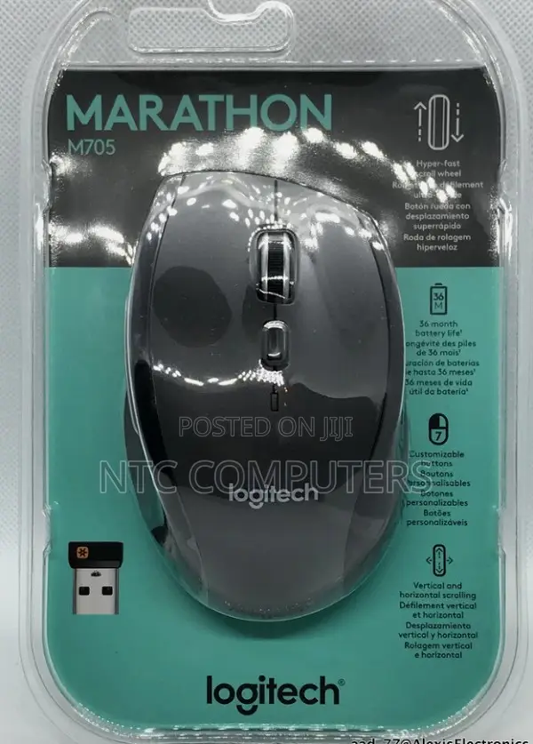 Logitech M705 Marathon Wireless Mouse - 1