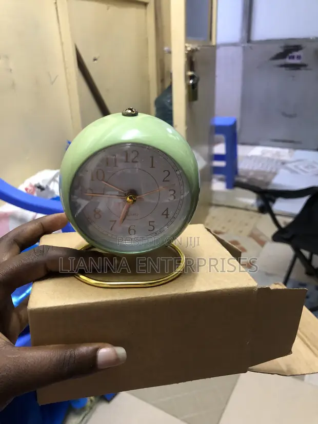 Mini Round Bedside Alarm Clock - 1