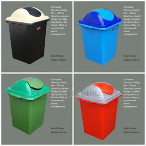Complast 70L Swing Bin - Heavy-Duty Plastic Waste Bin