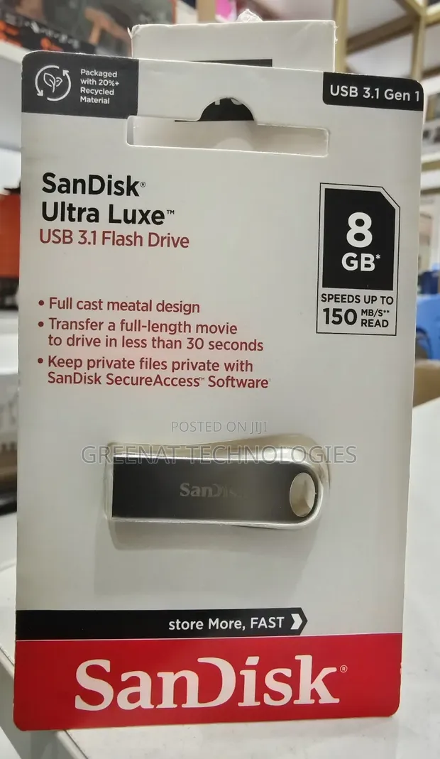 SanDisk Ultra Luxe 8GB USB 3.1 Flash Drive - 1