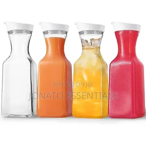 1.5L Acrylic Water Juice Carafe Pitcher with Lid