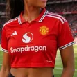 Manchester United Home Ladies Crop Top - 2