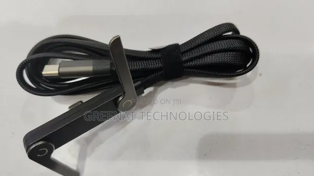 240W Braided Type-C to C Fast Charging Cable with Phone Holder - 1