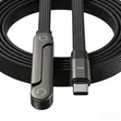 240W Braided Type-C to C Fast Charging Cable with Phone Holder - 4