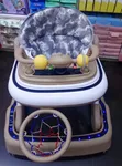 Multifunctional Ergonomic Baby Walker with Interactive Toy Bar - 1