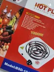 Hotplate Mpya ya Umeme ya Coil Moja 1000W - 1