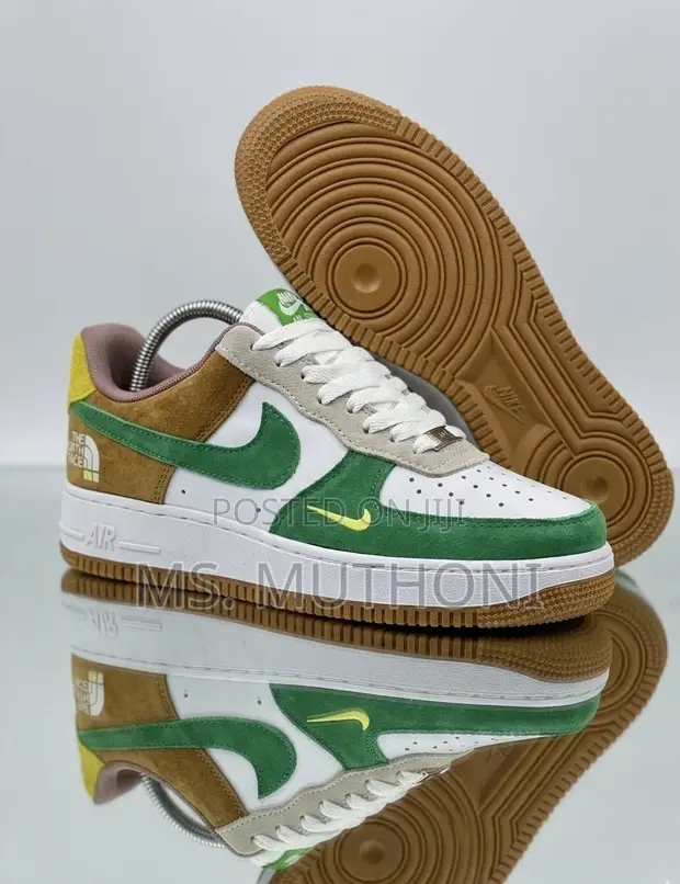 Custom Nike Air Force 1 Low 'The North Face x Gucci' (Earth Tones) - 1