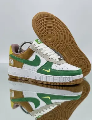 Custom Nike Air Force 1 Low 'The North Face x Gucci' (Earth Tones)