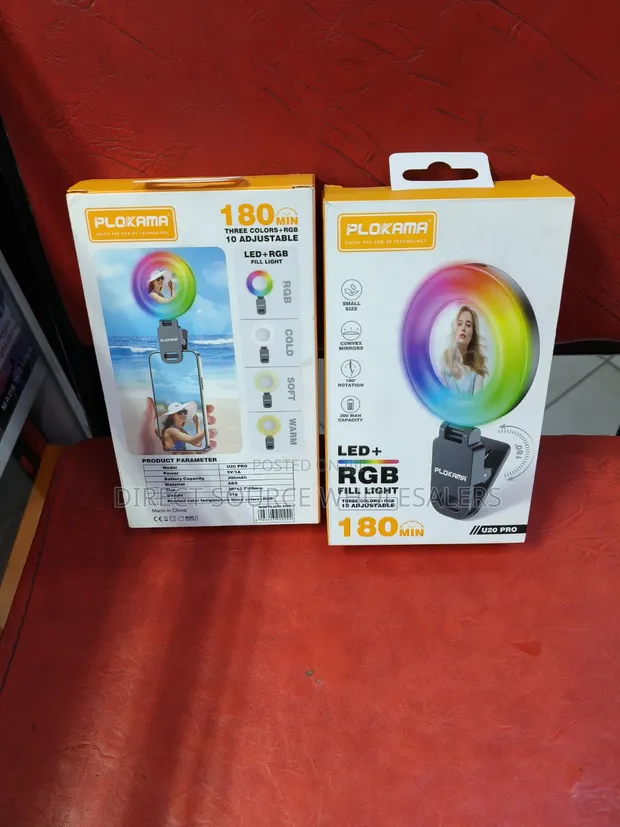 Plokama U20 Pro Rechargeable LED RGB Video Light - 1