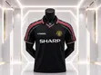 Black Sharp Manchester United Old School Jersey - 1